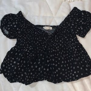 Ruched crop top summer flowy